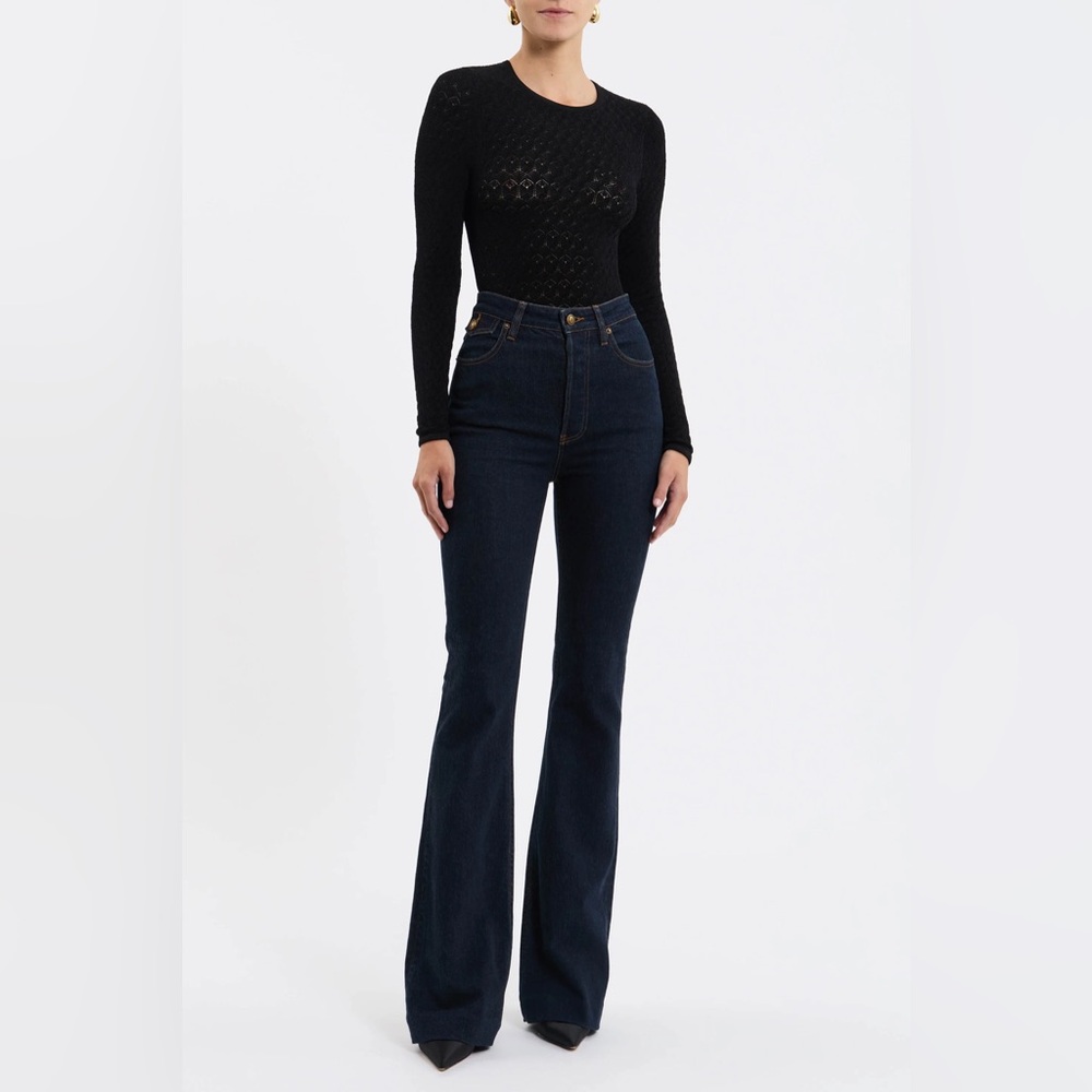 NWT Rebecca Vallance Gisele Flare Jeans Size Eu 28